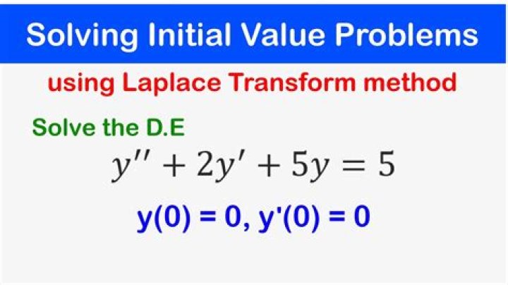 Solving differential equation involving Heaviside's unit step function using Laplace Transform