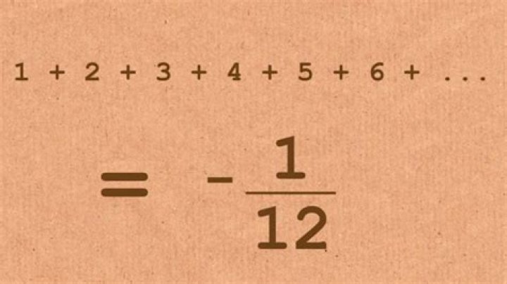Sum of all natural numbers.