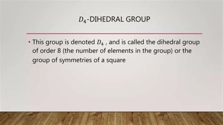 Table of dihedral group D4