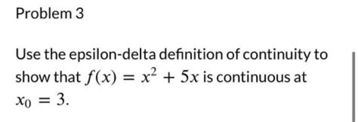 The epsilon-delta definition of continuity