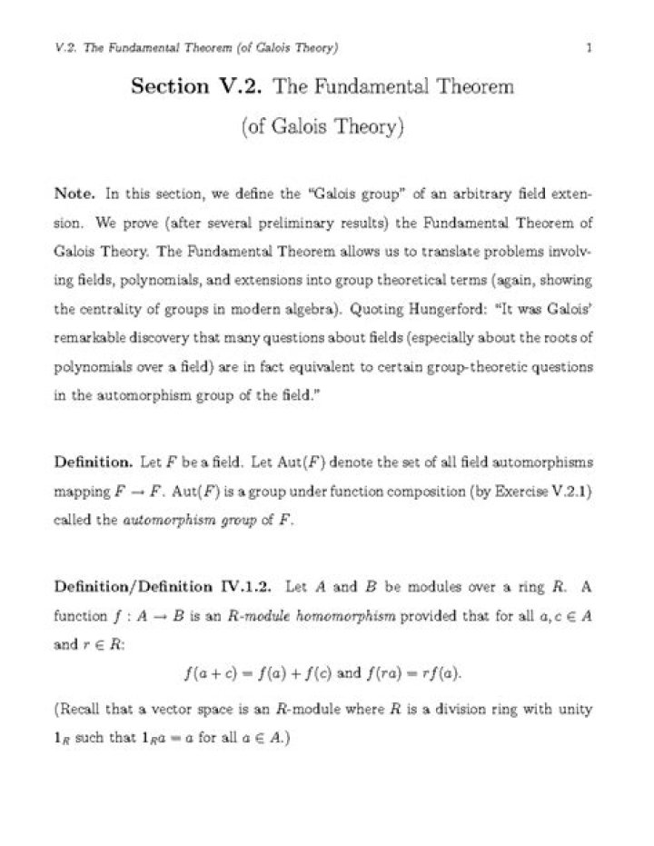 The fundamental theorem of Galois theory