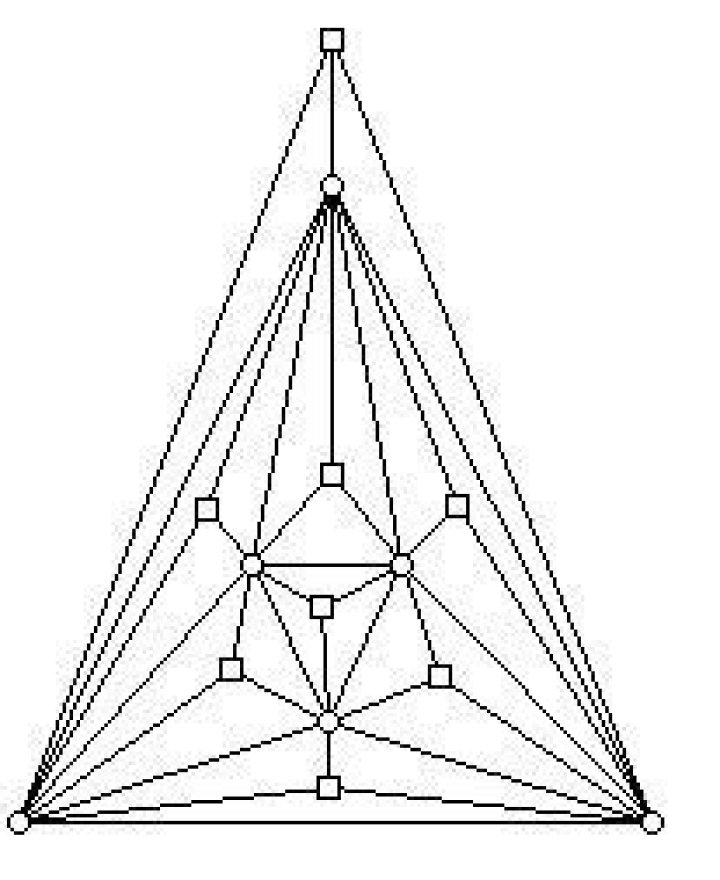 Trivial example of a non-Hamiltonian planar triangulation?