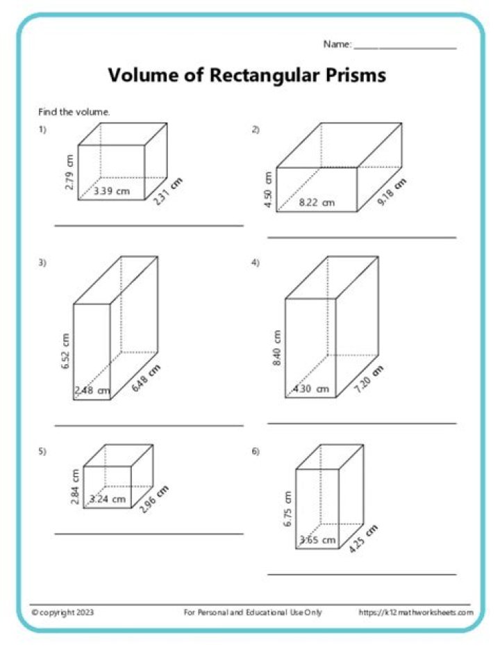 Volume of a rectangular prism's walls