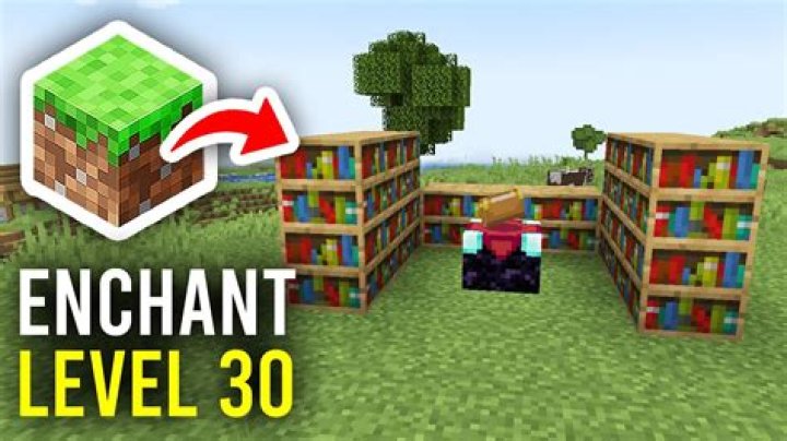 What's the absolute minimum number of bookshelves to reach a level 30 enchantment?