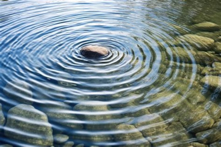 What do ripples on the water indicate?