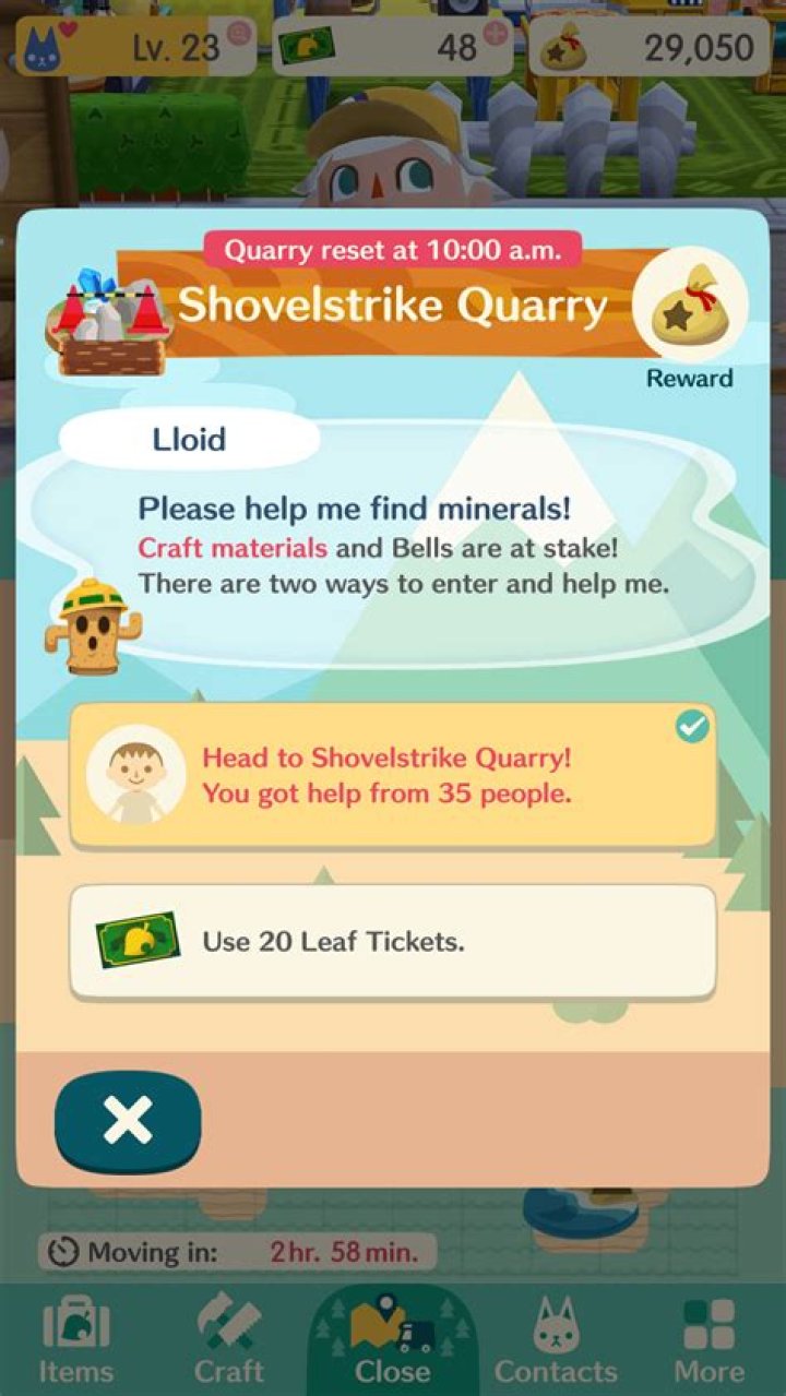 What do you get from Shovelstrike Quarry?