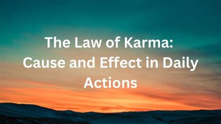 What effect does karma have?