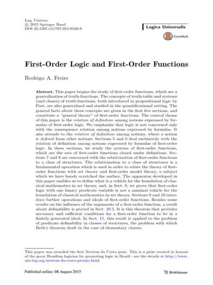What is the proof that First-order logic is complete?