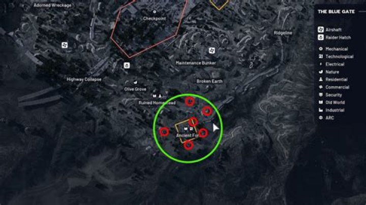 Where are all the fuel depots located?