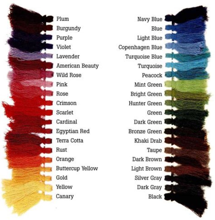 Where can I find specific dye colors?