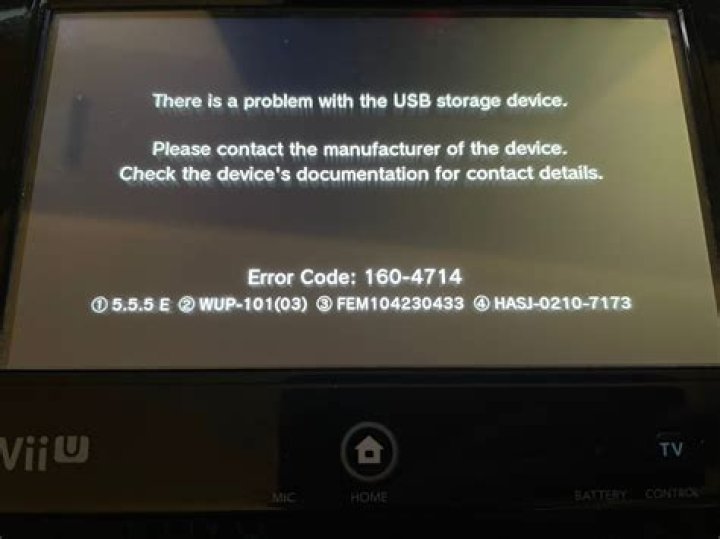 WiiU error code at on-line play