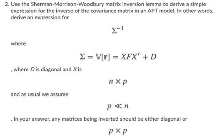Woodbury Matrix Inversion